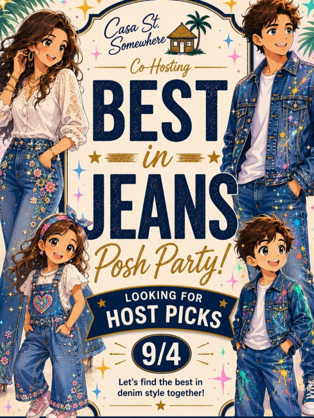 Looking For Host Picks for the 9/4 Best in Jeans Party - Picture 1 of 1